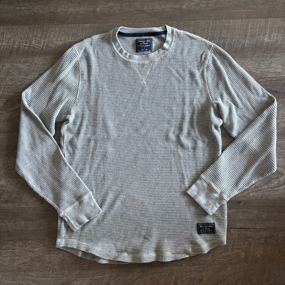 Grey Abercrombie & Fitch Thermal Long Sleeve